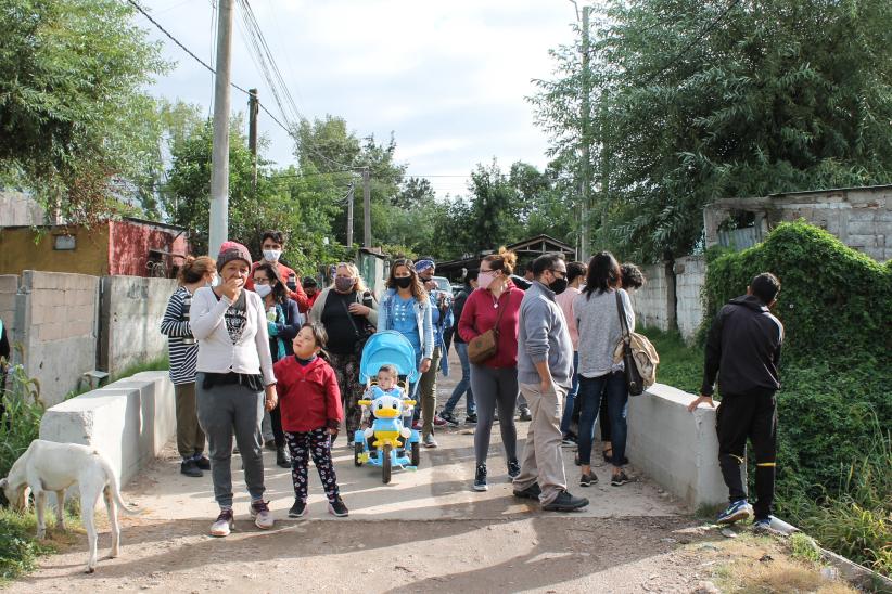 Recorrida por asentamientos Las Cañas y 12 de Octubre