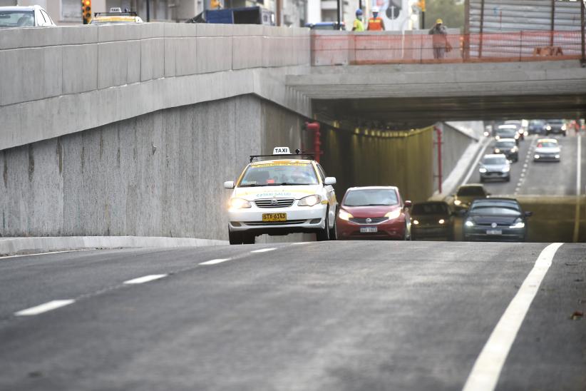 Habilitación de circulación hacia el Centro del túnel de Av. Italia