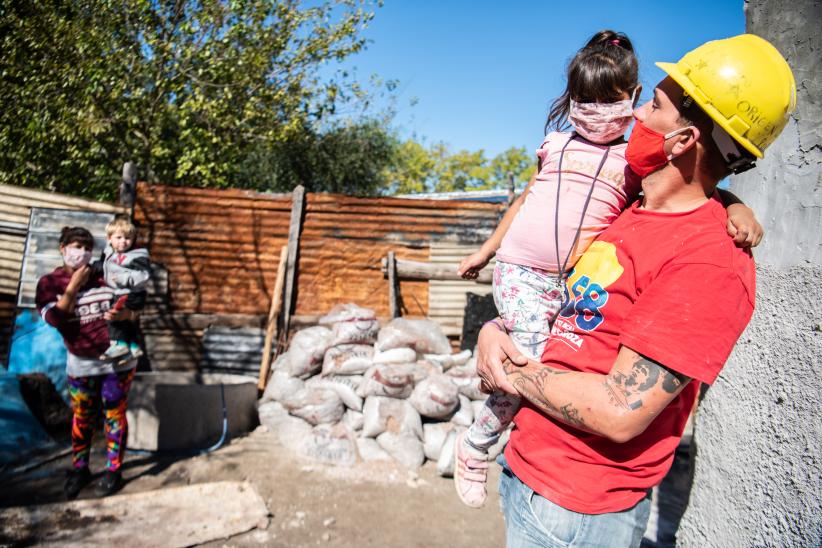 Obras en vivienda de barrio Antares