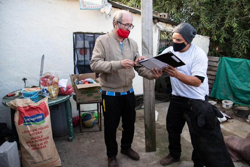 Entrega de alimentos a Red de ollas populares en el marco del Plan ABC