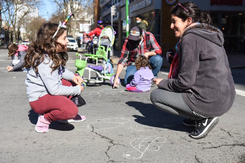 Paseo peatonal en Av. 18 de Julio