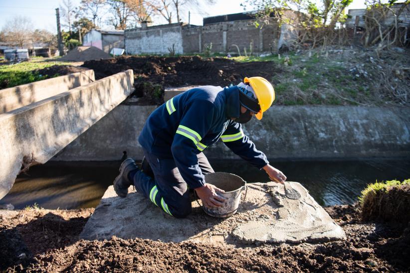 Obras en barrio Las Cabañitas en el marco del Plan ABC