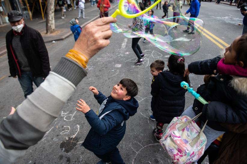 Día de la Niñez en Paseo peatonal Av. 18 de Julio