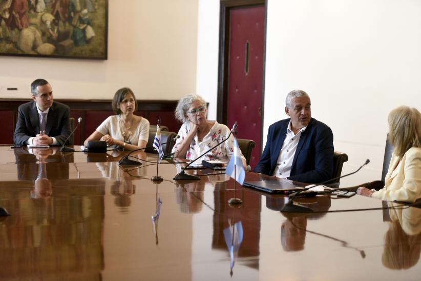 Reunión de la Intendenta Carolina Cosse con el Secretario de Derechos Humanos del Ministerio de Justicia y Derechos Humanos Horacio César Pietragalla Corti 