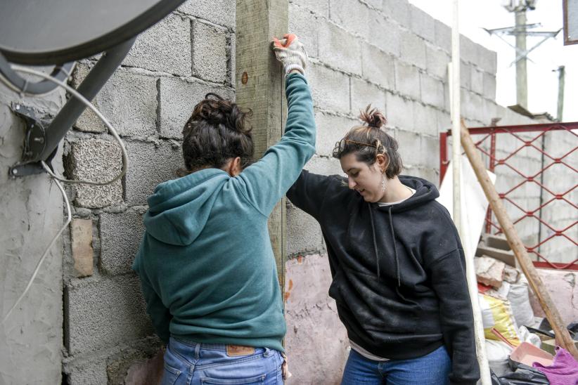 Obras de reparación en infraestructura de ollas populares en el marco de Acciona Montevideo