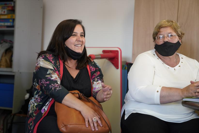 Visita de Jean Gough, Directora Regional de UNICEF, a la Comuna Mujer 13