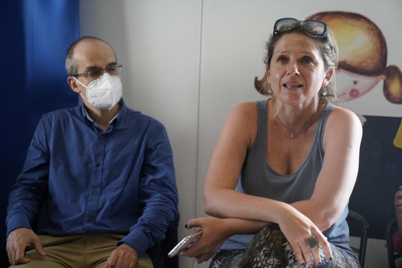 Visita de Jean Gough, Directora Regional de UNICEF, a la Comuna Mujer 13