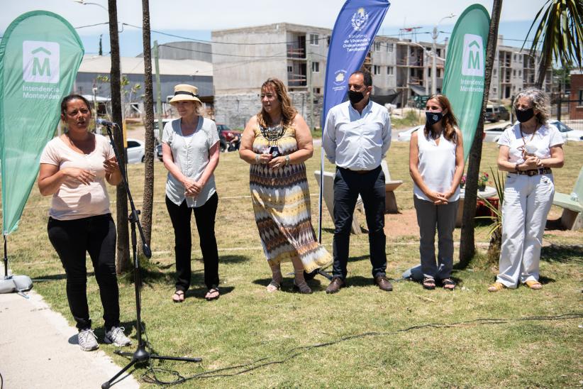 Inauguración de viviendas para el realojo de familias del barrio La Chacarita