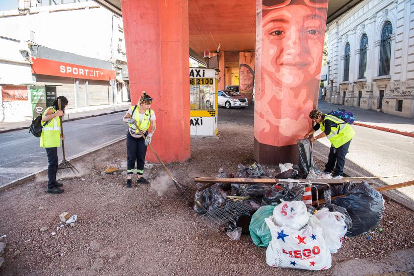 Operativo de limpieza por feria de Reyes en Paso Molino