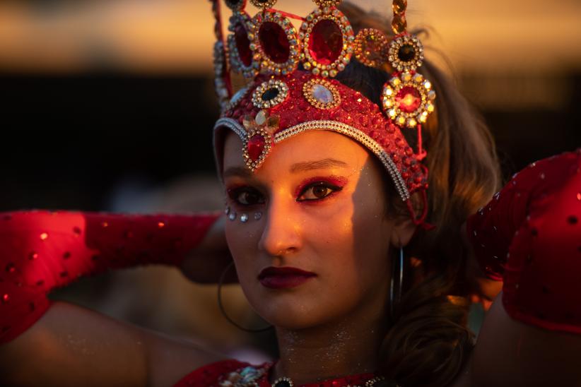 Desfile de Escuelas de Samba en las Canteras del Parque Rodó