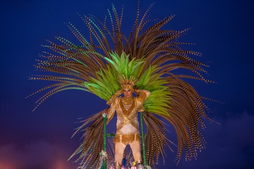 Desfile de Escuelas de Samba en las Canteras del Parque Rodó