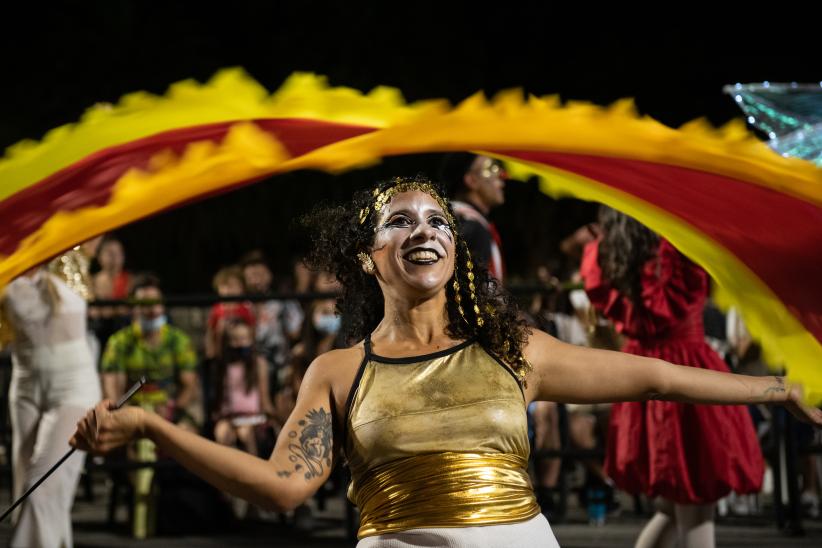 Desfile de Escuelas de Samba en las Canteras del Parque Rodó