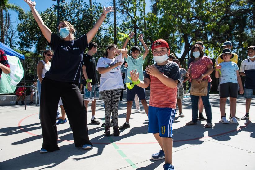 Cierre de actividades de verano del programa de atención a personas con discapacidad en el parque de la Amistad