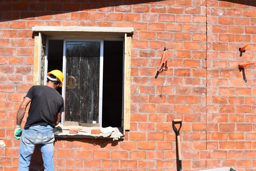 Construcción de viviendas en el barrio La Paloma