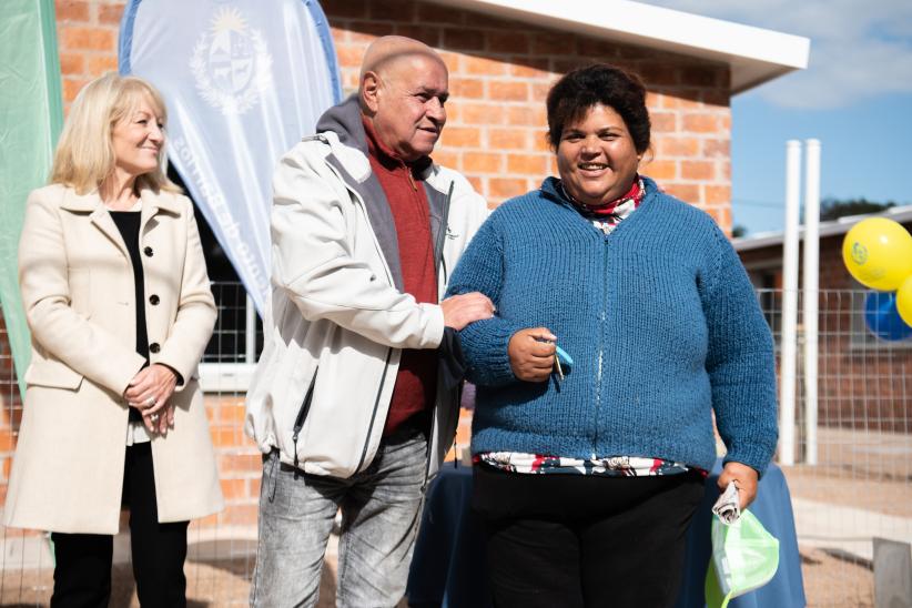 Inauguración de viviendas en el barrio La Paloma