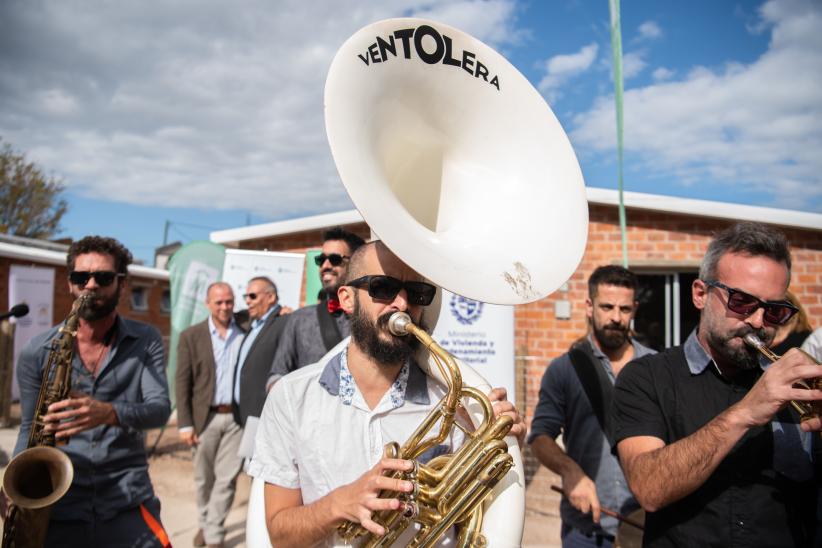 Inauguración de viviendas en el barrio La Paloma