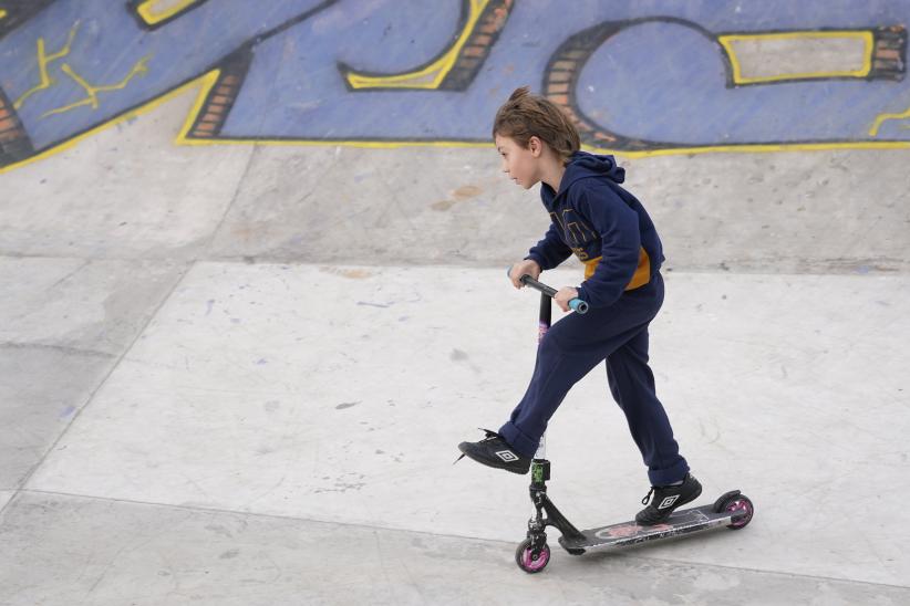 Inauguración de pista de skate en el Parque Rodó