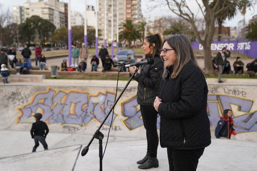 Inauguración de pista de skate en el Parque Rodó