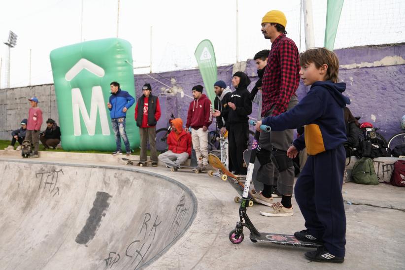 Inauguración de pista de skate en el Parque Rodó