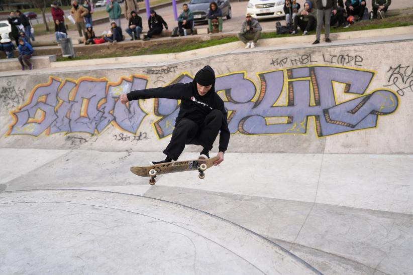 Inauguración de pista de skate en el Parque Rodó