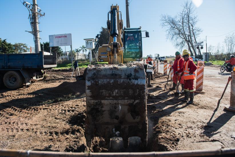 Obras de drenaje pluvial en la cuenca Manga