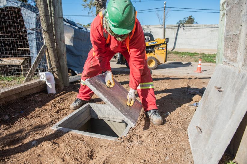 Instalaciones de cámaras nro. 1 para la conexión a la red de saneamiento en Manga