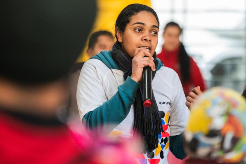 Evento de bienvenida a personas migrantes en el Mumi