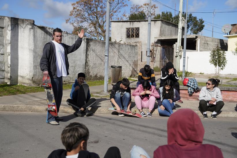 Escuela de skate en el centro juvenil La tortuga Cuadrada en el marco del Plan ABC + Deporte y Cultura