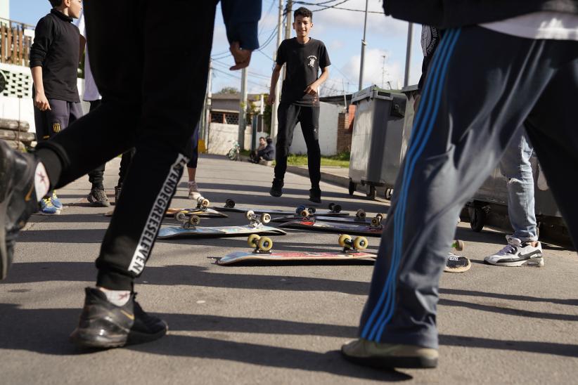 Escuela de skate en el centro juvenil La tortuga Cuadrada en el marco del Plan ABC + Deporte y Cultura