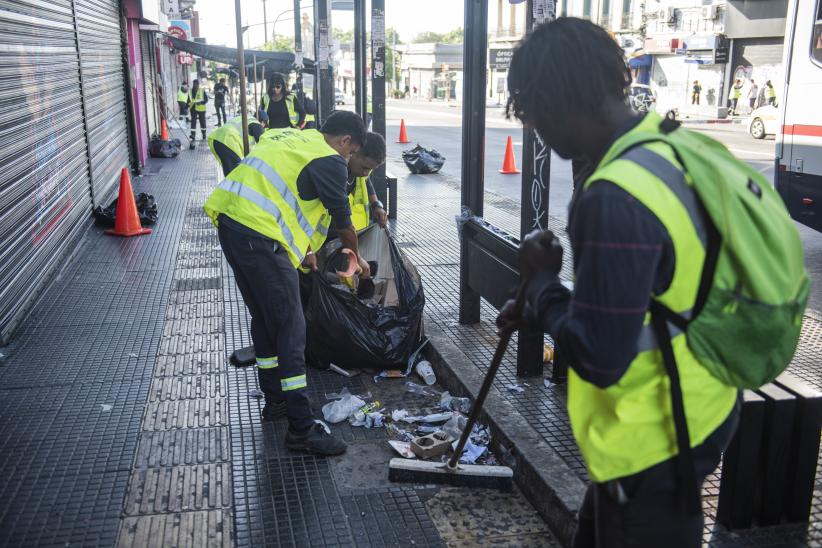 Operativo de limpieza en feria de Reyes del Paso Molino