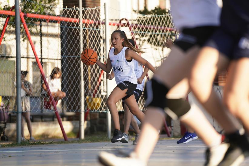 Partido Torneo Jr.NBA en la Plaza de Deportes Nº1