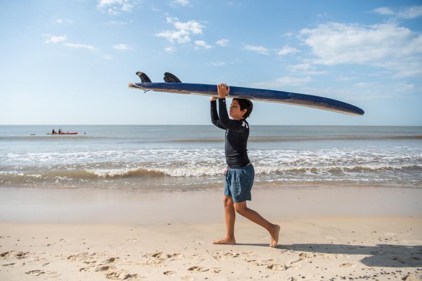 Encuentro de escuelas de mar en la playa Honda, 28 de febrero de 2023