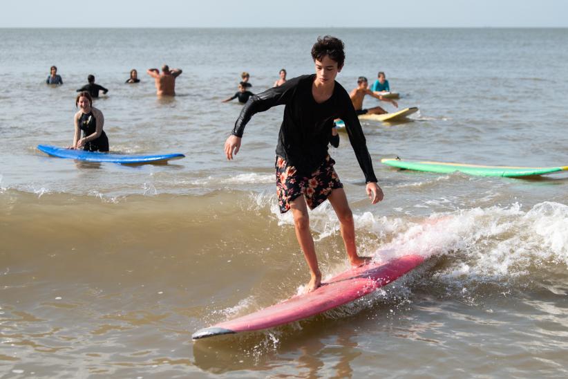 Encuentro de escuelas de mar en la playa Honda, 28 de febrero de 2023