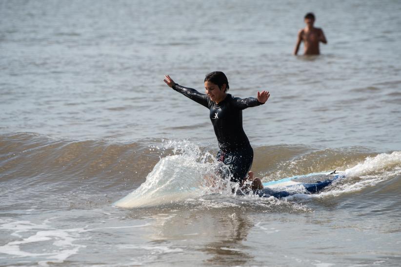 Encuentro de escuelas de mar en la playa Honda, 28 de febrero de 2023