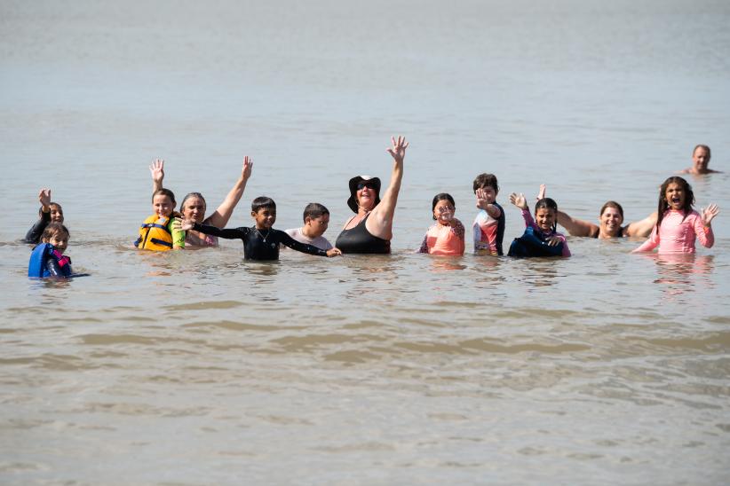 Encuentro de escuelas de mar en la playa Honda, 28 de febrero de 2023