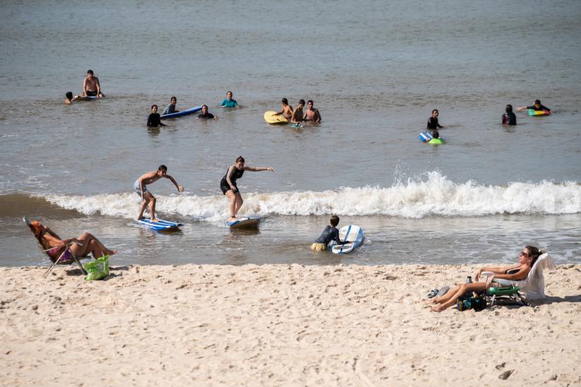 Encuentro de escuelas de mar en la playa Honda, 28 de febrero de 2023