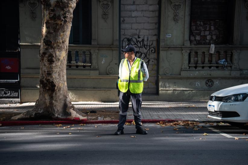 Acciones de seguridad vial en la escuela Nº 4 Artigas, 06 de marzo de 2023