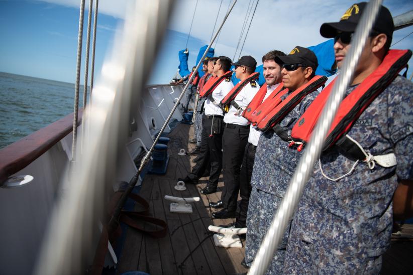 Viaje de instrucción en el velero escuela «Capitán Miranda», 22 de marzo de 2023