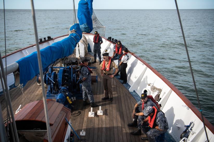 Viaje de instrucción en el velero escuela «Capitán Miranda», 22 de marzo de 2023