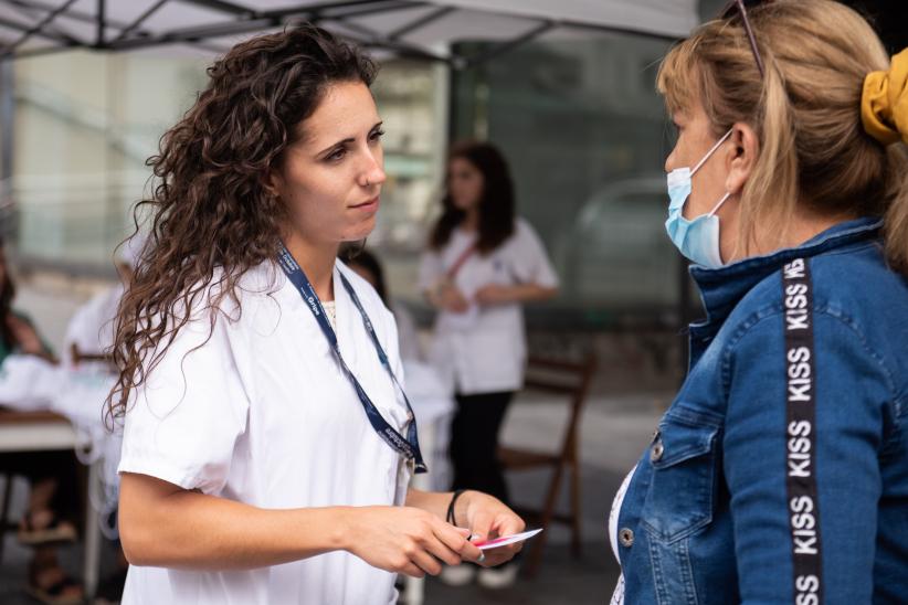 Jornada en la explanada por Día Mundial de la Tuberculosis