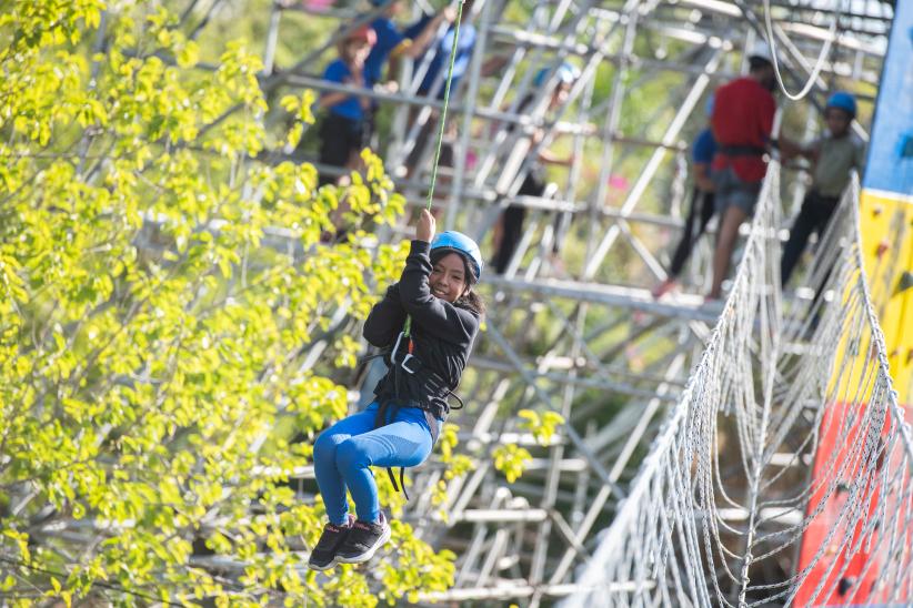 Campo Aventura espacio infantil en la Semana Criolla del Prado