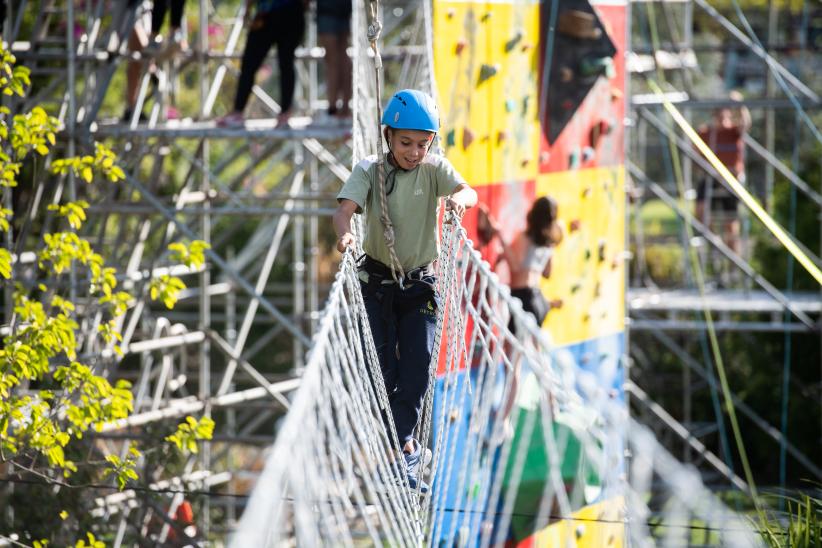 Campo Aventura espacio infantil en la Semana Criolla del Prado