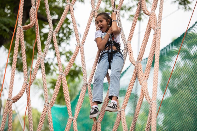 Campo Aventura espacio infantil en la Semana Criolla del Prado