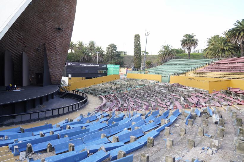 Avance de obras de remodelación en el Teatro de Verano