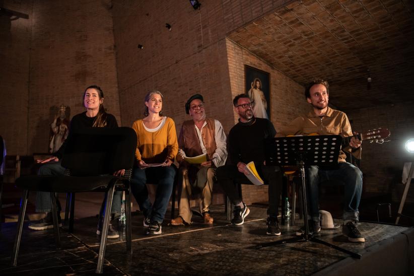 Lectura pública del Herrero y la Muerte en la Iglesia de San Pedro en el departamento de Durazno, 12 de Mayo 2023