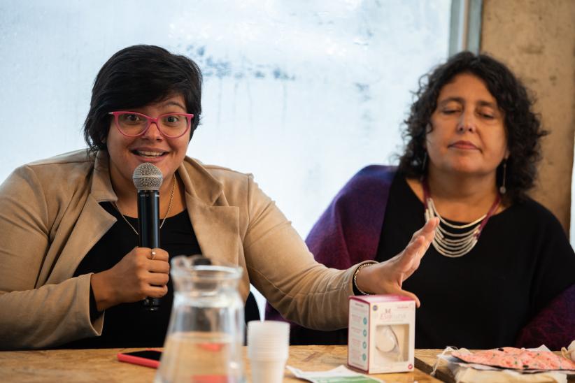 Entrega de kits de gestión menstrual en el marco del Día Internacional de la Salud de las Mujeres, 26 de mayo de 2023