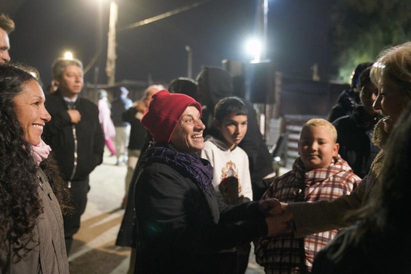 Intervención de Montevideo Avanza en Iluminación en el barrio 23 de diciembre