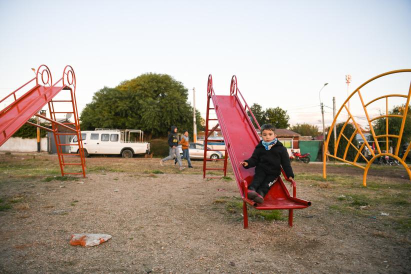 Inauguración de plaza ubicada en el barrio 40 Semanas 