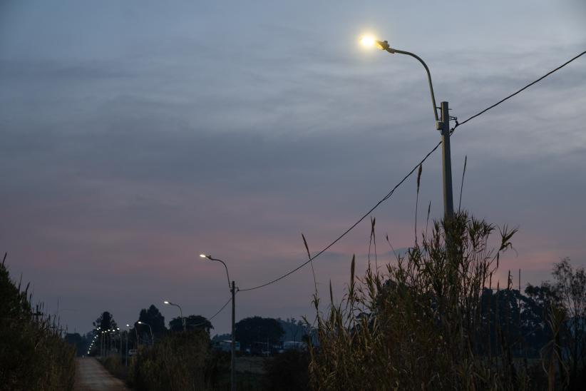 Encendido de luces en Santos Dumont