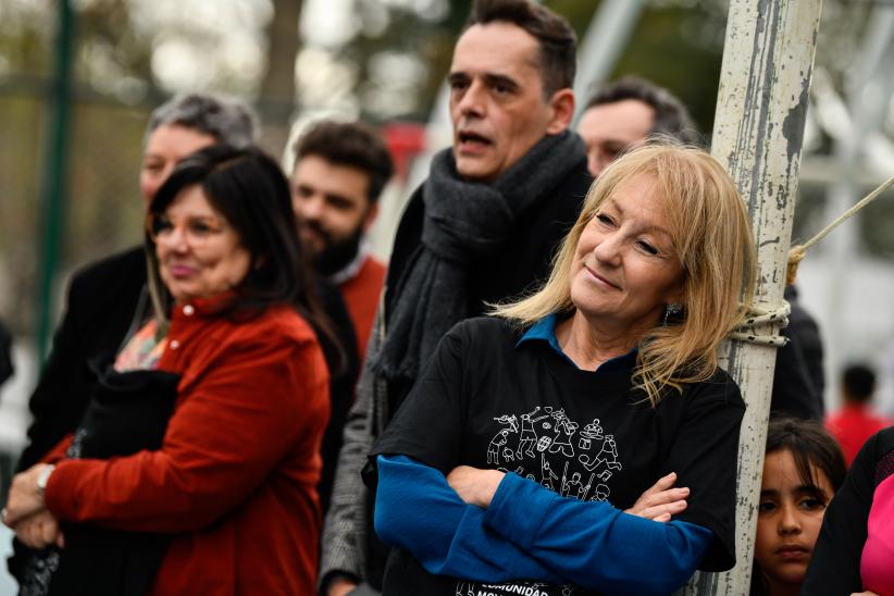 Inauguración de obra del Presupuesto Participativo: veredas, iluminación y juegos infantiles en el entorno del complejo SACUDE